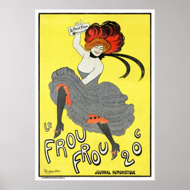 France Frou Vintage Advertising Poster Restored (Front)