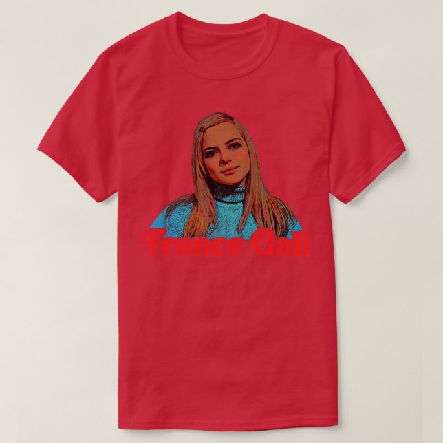 France Gall French YY Icon Fan Art T-Shirt (Design Front)