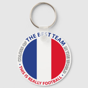 France Germany Art Shield Keychain