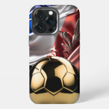FRANCE Gold Metallic Soccer Ball I-Phone case