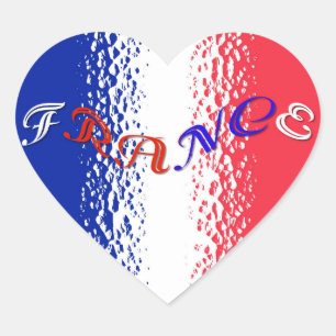 France Heart Sticker