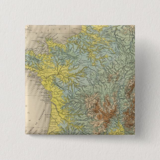 France hypsometric button (Front)