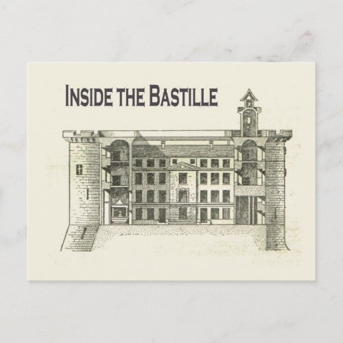 France  Inside the Bastille in 1789 Postcard