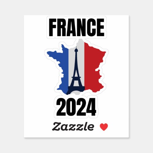 France jeux dt 2024 dans sa capitale Paris Sticker