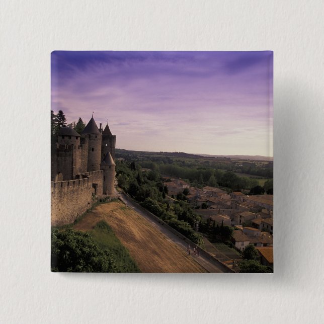 FRANCE, Languedoc Carcassonne 2 Pinback Button (Front)