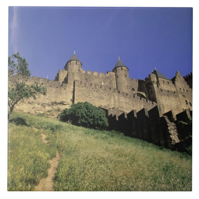 FRANCE, Languedoc Carcassonne Ceramic Tile (Front)