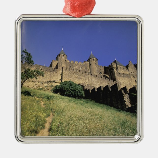 FRANCE, Languedoc Carcassonne Metal Ornament (Front)