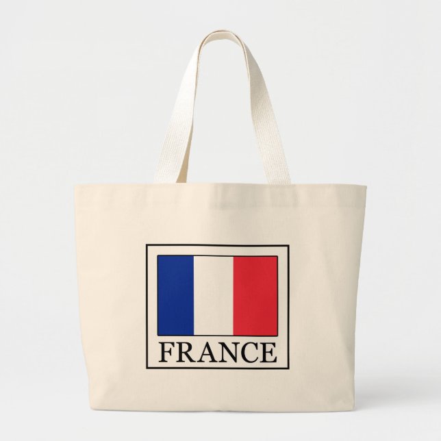 France Large Tote Bag (Front)
