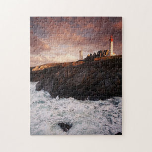 France, lighthouse at dawn jigsaw puzzle