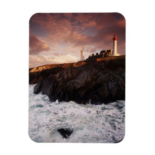 France, lighthouse at dawn magnet