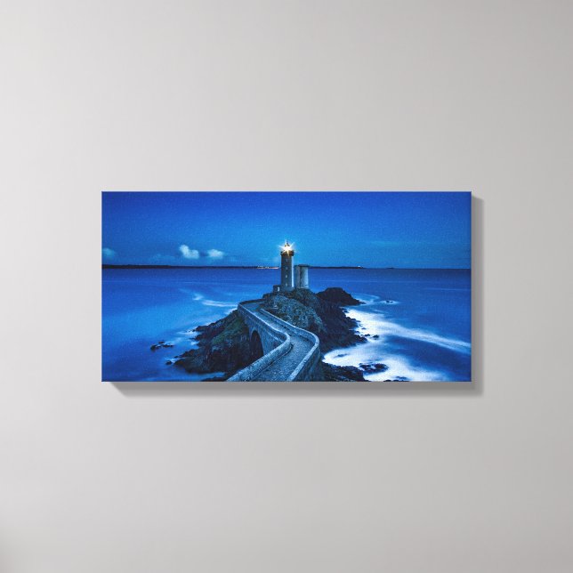 France lighthouse canvas print (Front)