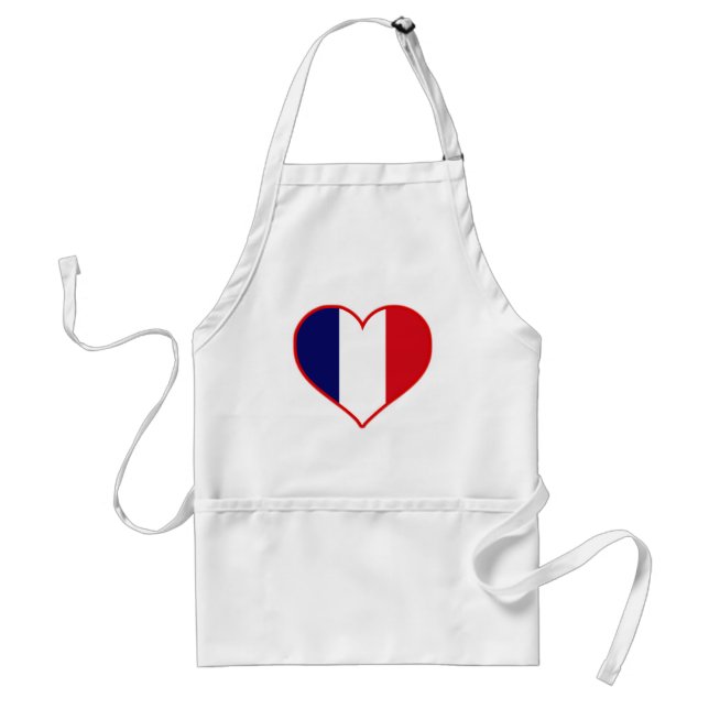 France Love Adult Apron (Front)
