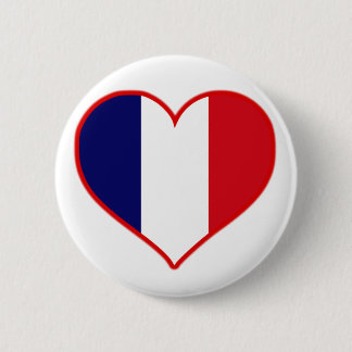 France Love Pinback Button