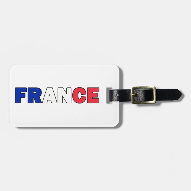 France luggage tag (Front Horizontal)