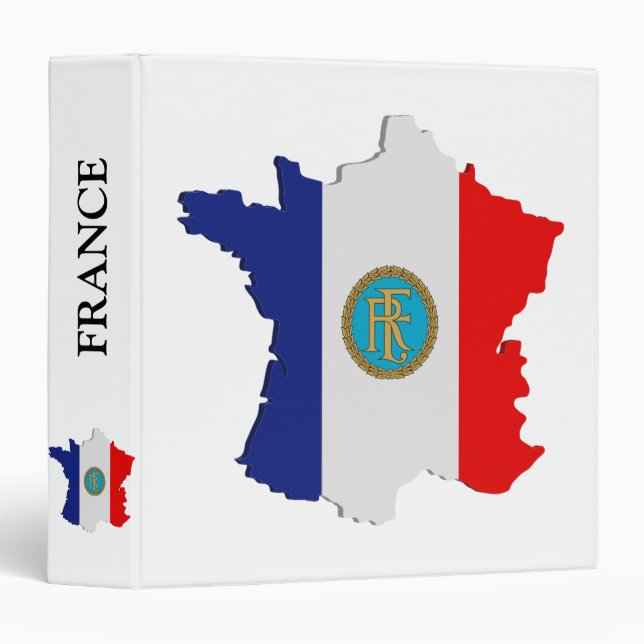 France map 3 ring binder (Front/Spine)