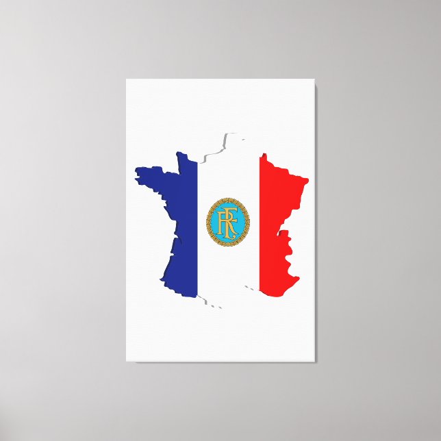 France map canvas print (Front)