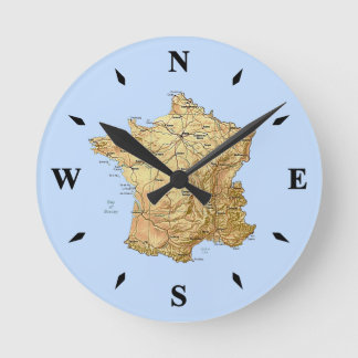 France Map Clock