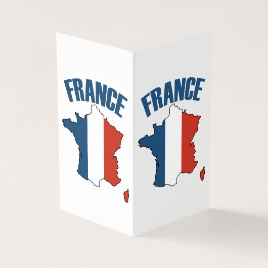 France Map - French Flag (Outside)