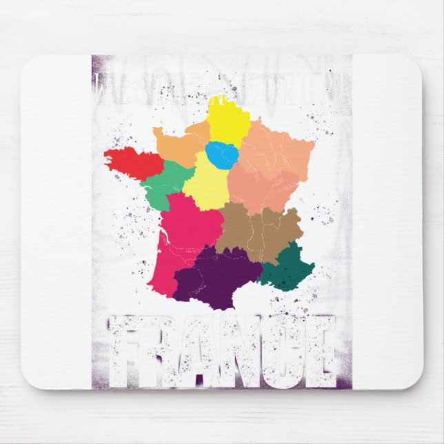 france map mouse pad (Front)