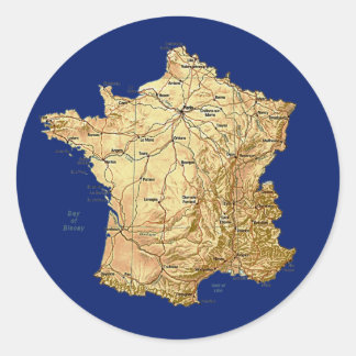 France Map Sticker