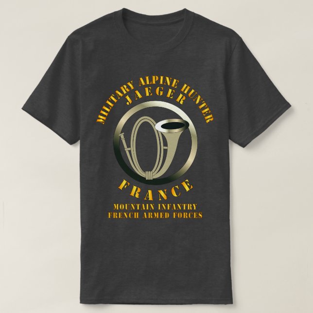 France Military Alpine Hunter T-Shirt (Design Front)