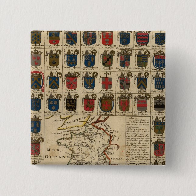 France Military Pinback Button (Front)