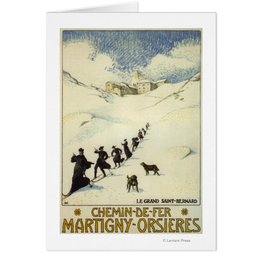 France - Monks Skiing Cards (Front)