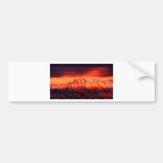 France Mont Blanc Cable Car Bumper Sticker (Front)