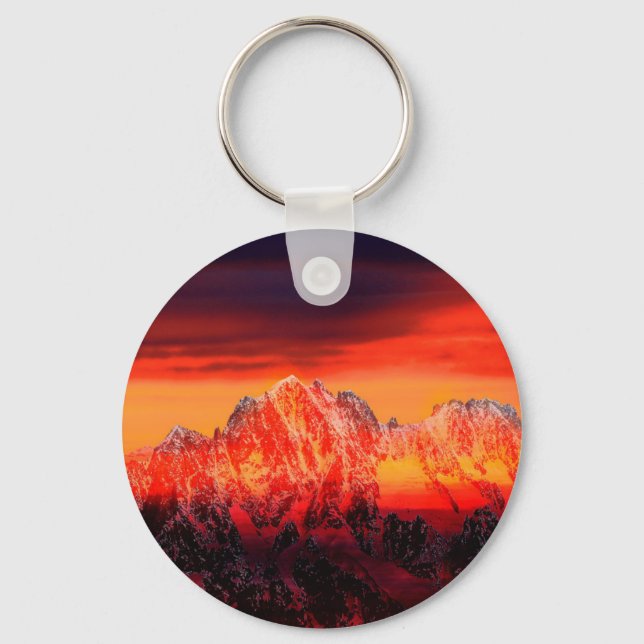 France Mont Blanc Cable Car Keychain (Front)