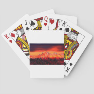 France Mont Blanc Cable Car Poker Cards