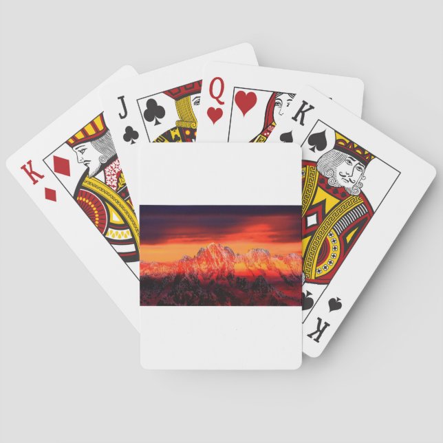 France Mont Blanc Cable Car Poker Cards (Back)