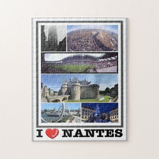 France - Nantes - I Love - Jigsaw Puzzle (Vertical)