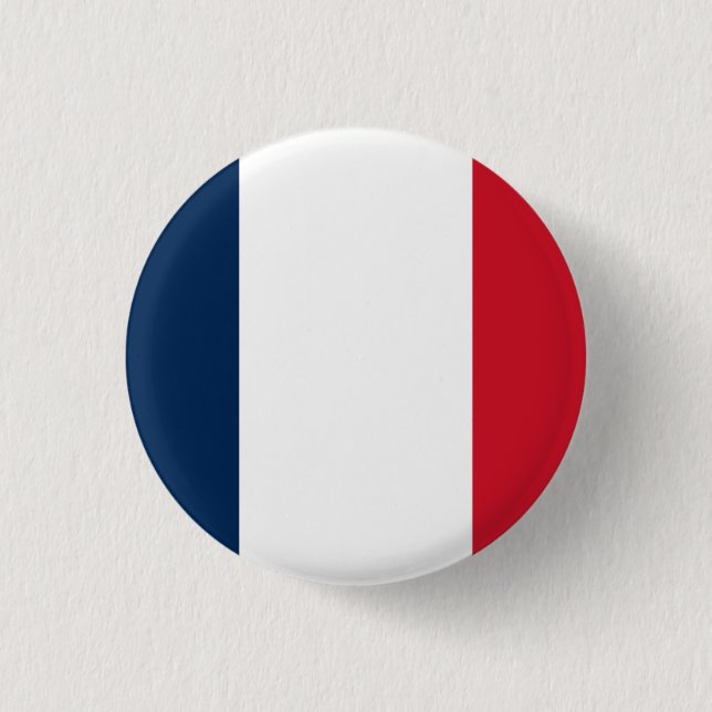 France National Flag Button (Front)