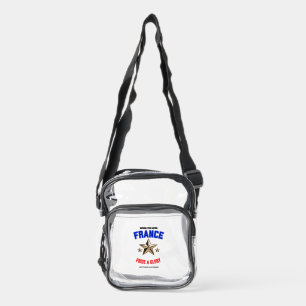France National Pride Custom Clear Crossbody Bag