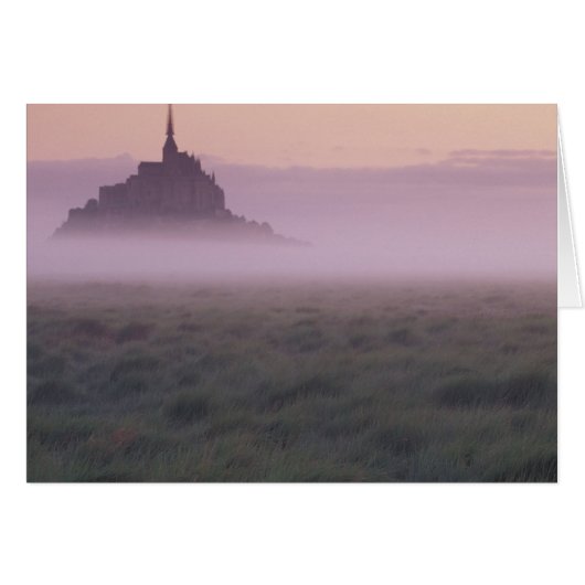 FRANCE, Normandy Mont St. Michel. Morning Mist (Front Horizontal)