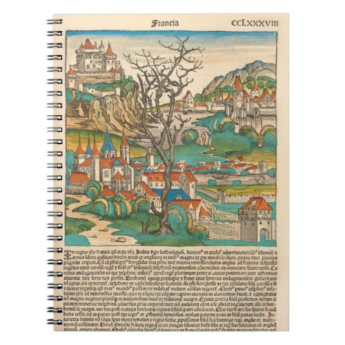 France Nuremberg Chronicle 1493 Medieval Old Book