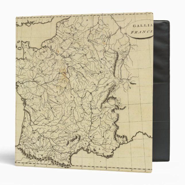 France outline 3 ring binder (Front/Inside)