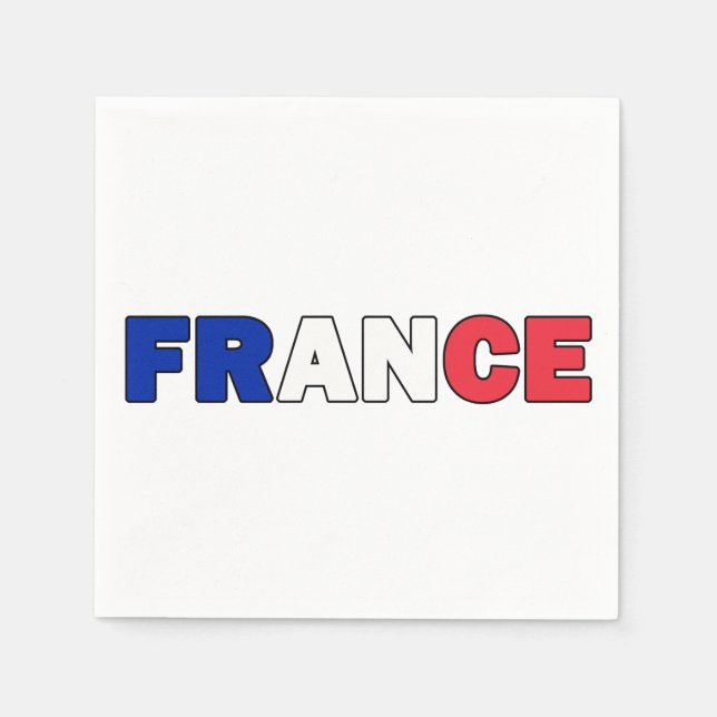 France Paper Napkins (Front)
