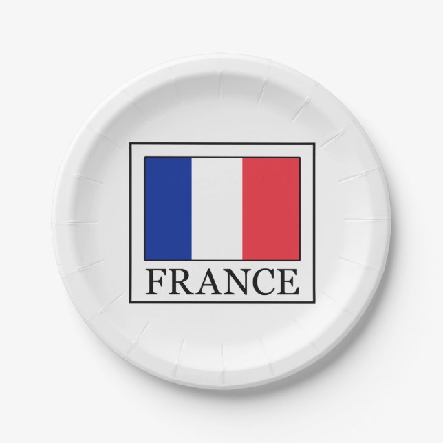 France Paper Plates (Front)