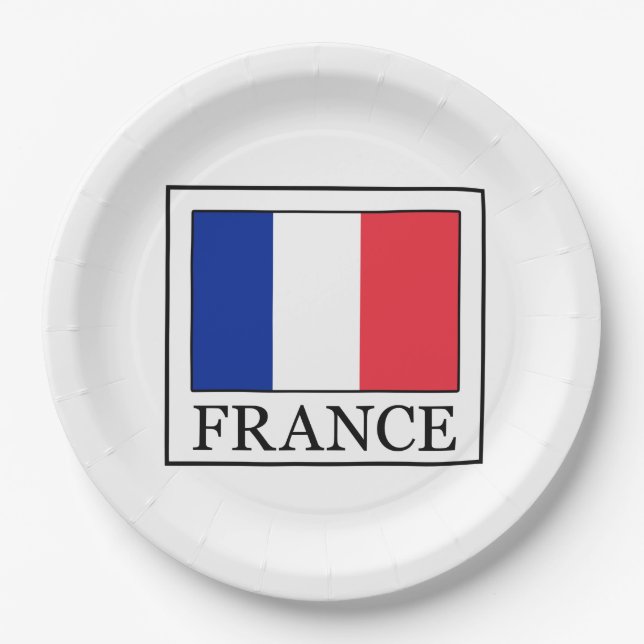 France Paper Plates (Front)