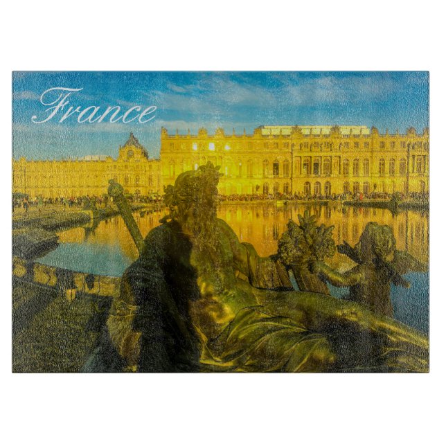 France Paris Architecture Sunset Versailles Cutting Board (Front)