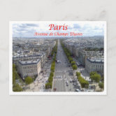 PARIS street sign avenue des champs Elysées Greeting Card by