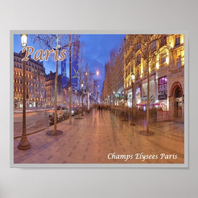 France - Paris - Champs Elysees - Poster (Front)