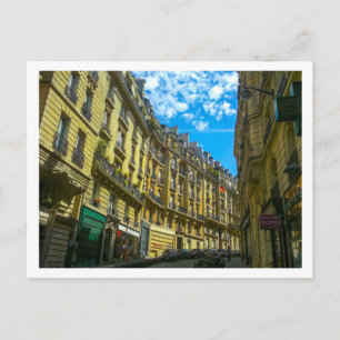 France Paris Cityscape Street Buildings Postcard