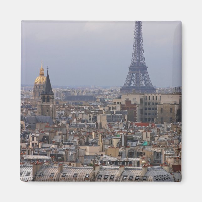 France, Paris, cityscape with Eiffel Tower Magnet (Front)