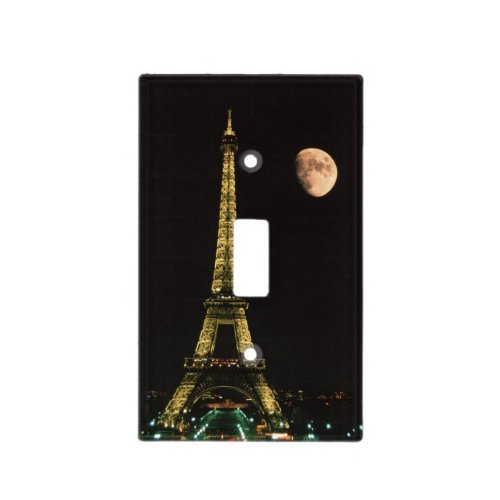 France Paris Eiffel Tower at night with Light Switch Cover