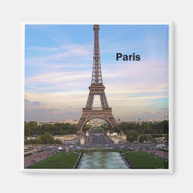 France Paris Eiffel Tower (by St.K) Magnet (Front)