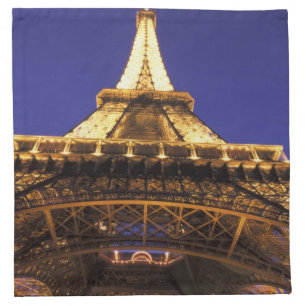 FRANCE, Paris Eiffel Tower, evening view Cloth Napkin