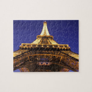 FRANCE, Paris Eiffel Tower, evening view Jigsaw Puzzle
