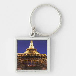 FRANCE, Paris Eiffel Tower, evening view Keychain